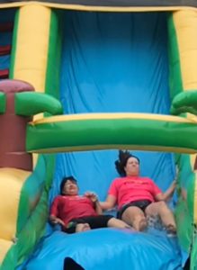 Mom and Traci on Waterslide